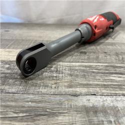 AS-IS Milwaukee FUEL 12V Lithium-Ion Brushless Cordless 1/4 in - 3/8 in Extended Ratchet (Tool-Only)