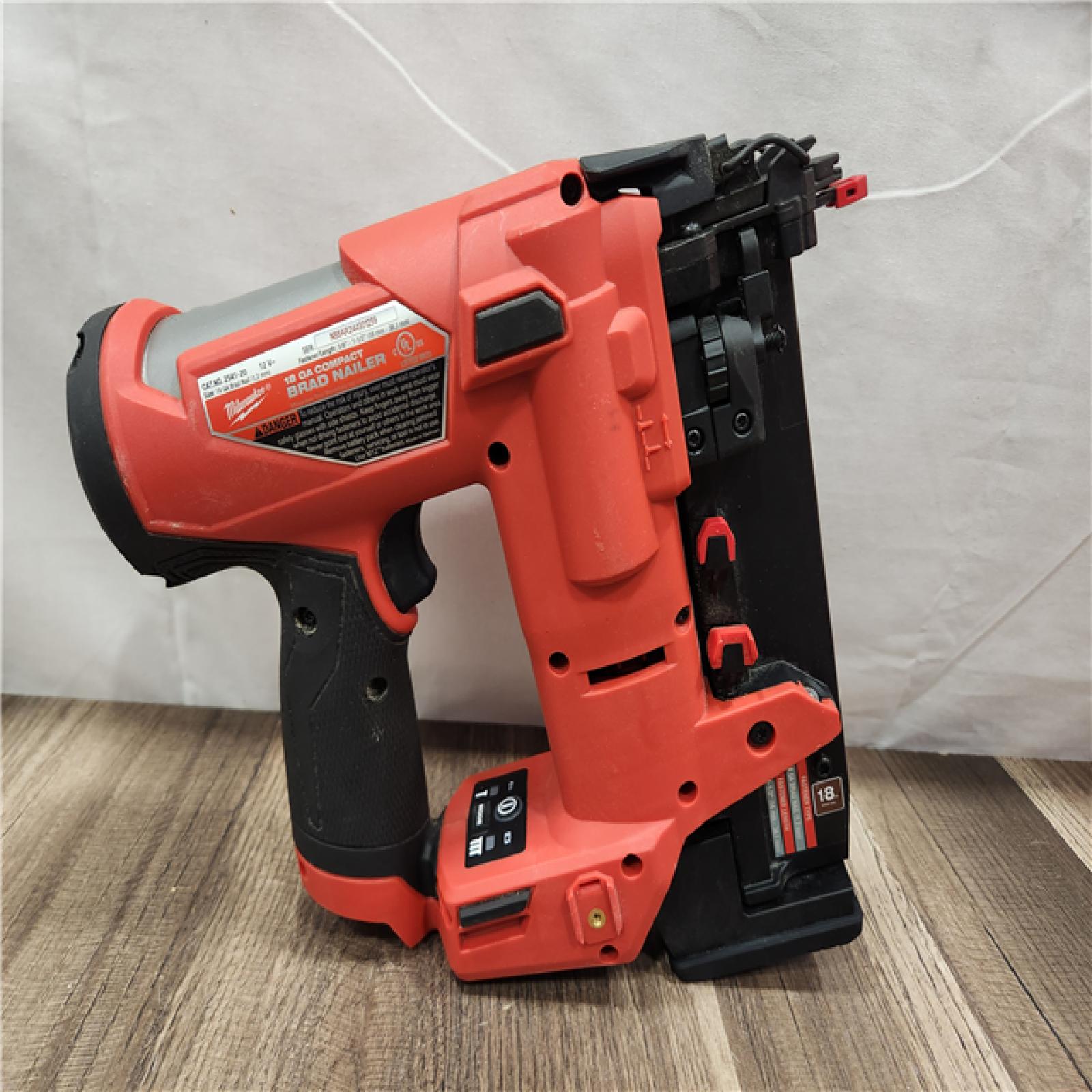 AS-IS- Milwaukee M12 FUEL 18 Gauge Compact Brad Nailer (Tool-Only)