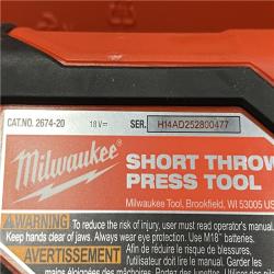 AS-IS Milwaukee 18V Lithium-Ion Cordless Short Throw Press Tool Kit
