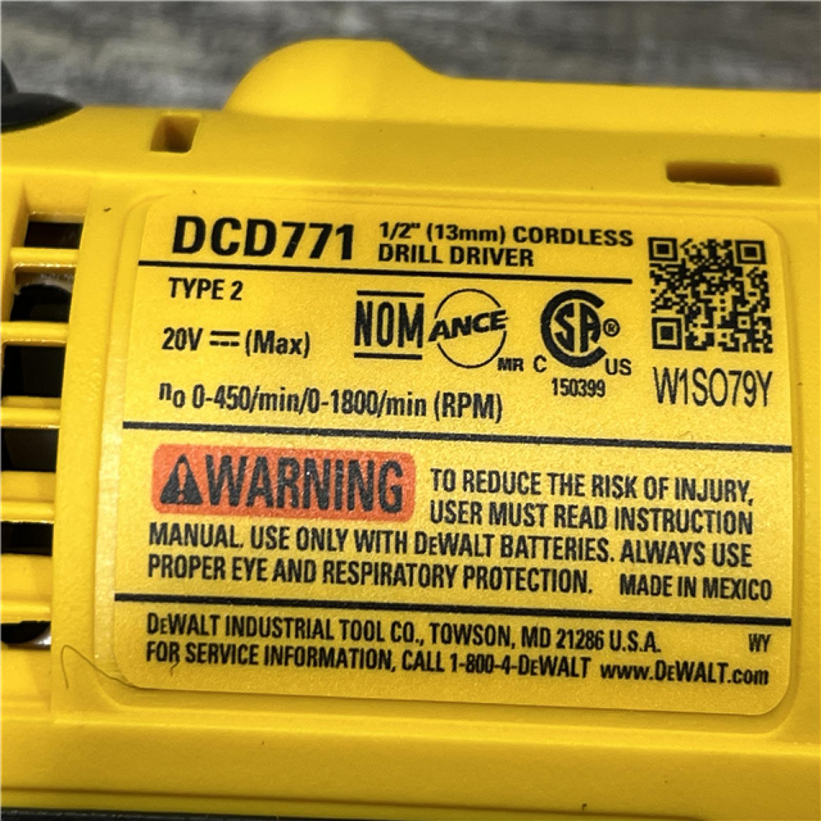 AS-IS DEWALT 20V MAX Cordless Drill/Impact 2 Tool Combo Kit