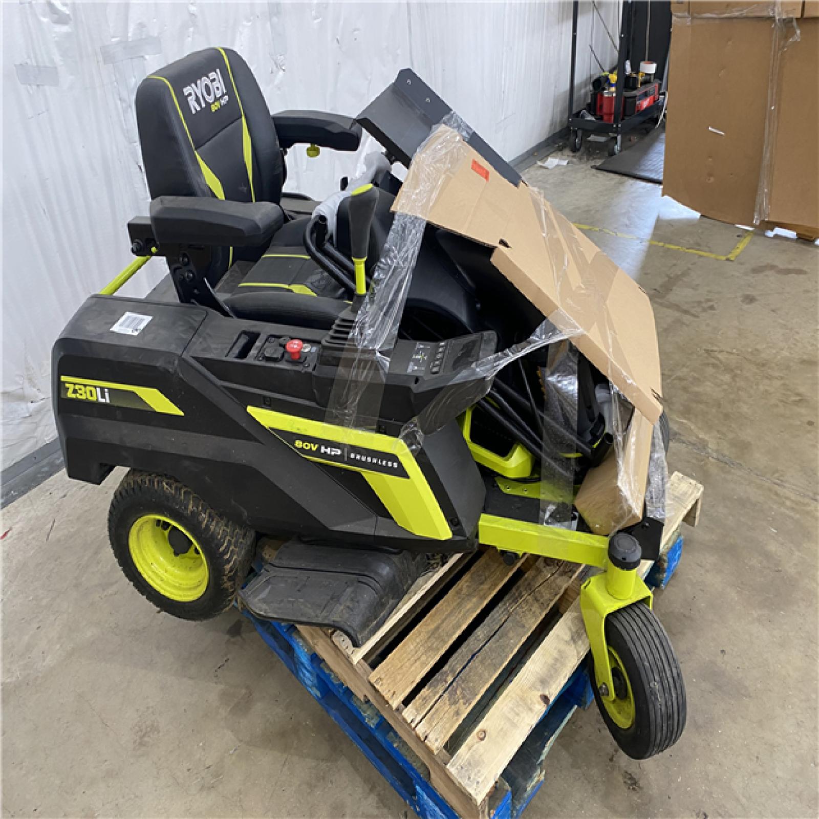 Houston Location AS IS - Ryobi 80v Z30Li Riding Mower
