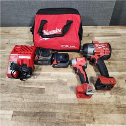 HOUSTON LOCATION - AS - IS Milwaukee 2 Tool Combo Kit W/ (2) Battery & Charger
