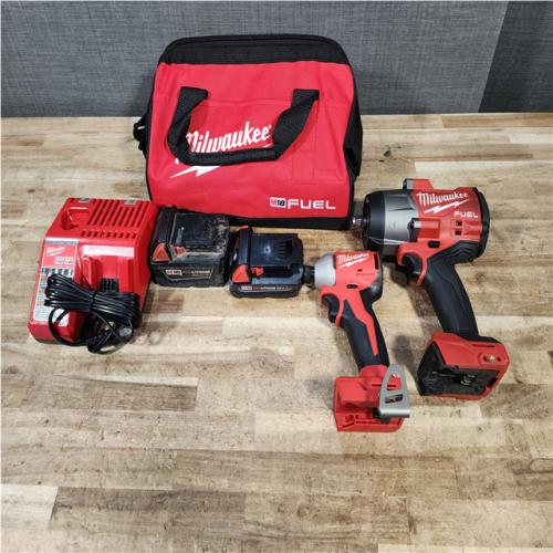 HOUSTON LOCATION - AS - IS Milwaukee 2 Tool Combo Kit W/ (2) Battery & Charger