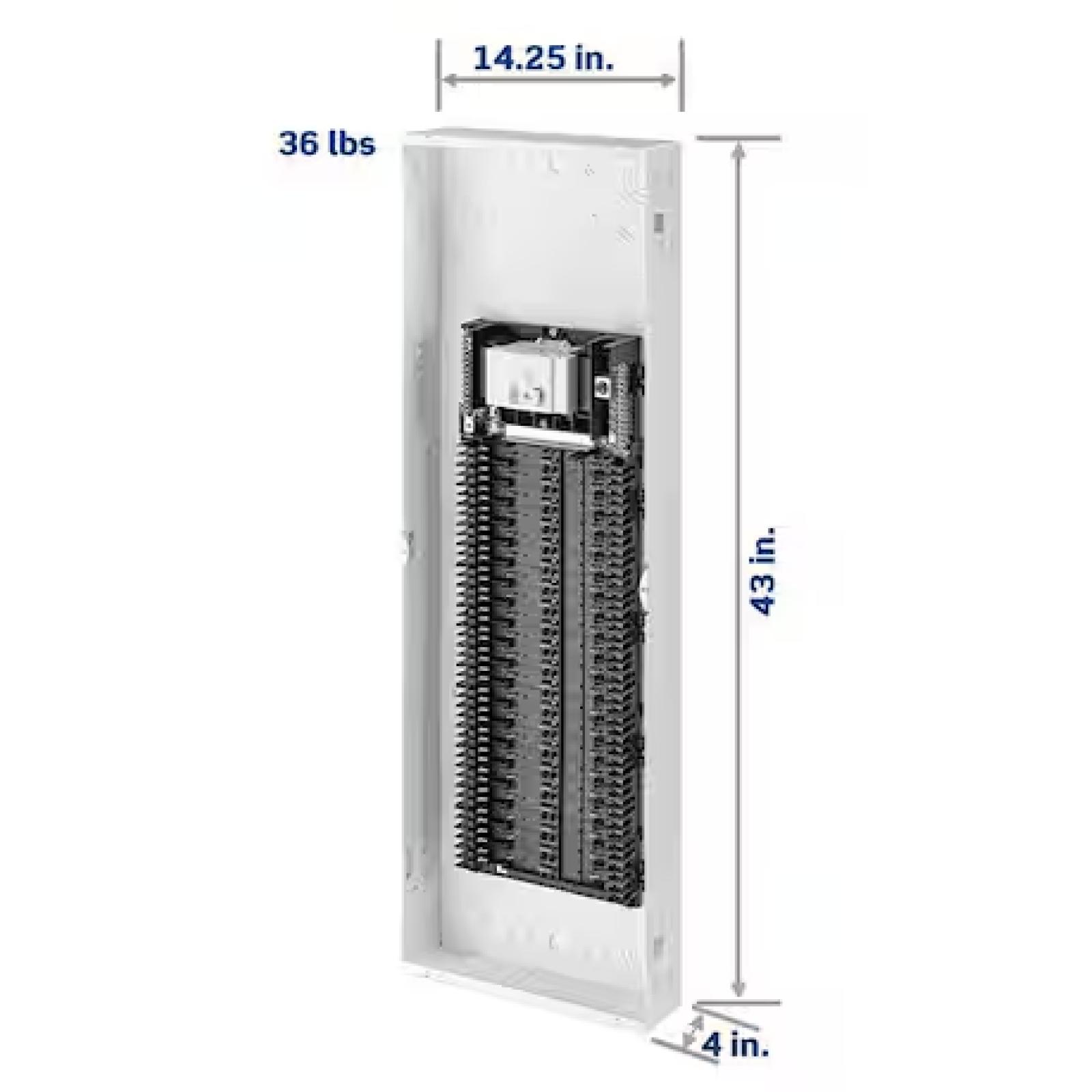 DALLAS LOCATION- NEW!- Leviton 200 Amp 42-Space  42-Circuit Indoor Load Center with Main Circuit Breaker  Door Included LP420-BDR (6 UNITS)