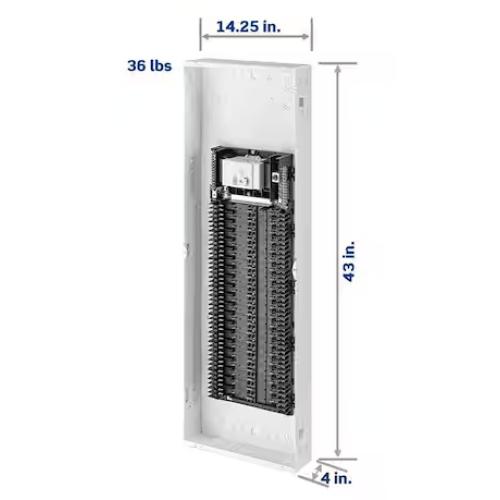 DALLAS LOCATION- NEW!- Leviton 200 Amp 42-Space  42-Circuit Indoor Load Center with Main Circuit Breaker  Door Included LP420-BDR (6 UNITS)