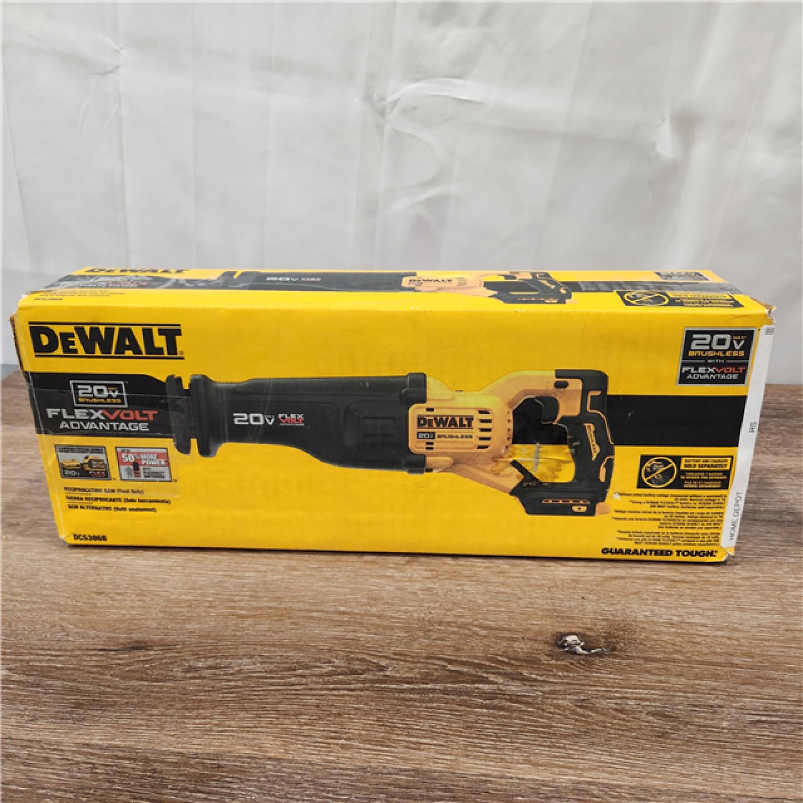 AS-IS DEWALT DCS386B  20V MAX FLEXVOLT ADVANTAGE Lithium-Ion Brushless Cordless Reciprocating Saw (Tool Only)