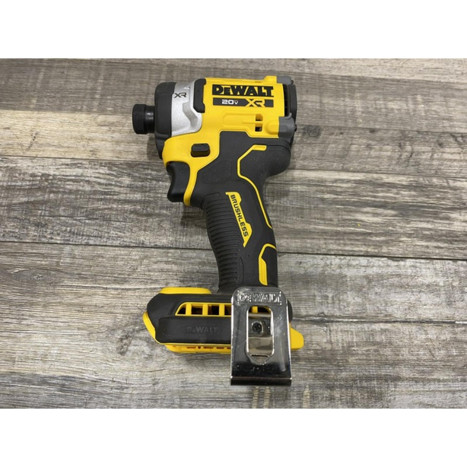 AS-IS DEWALT 20V MAX XR Lithium-Ion Brushless Cordless 3-Speed High Torque 1/4 in. Impact Driver Kit