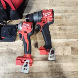 HOUSTON LOCATION - AS - IS Milwaukee 2 Tool Combo Kit W/ (2) Battery & Charger
