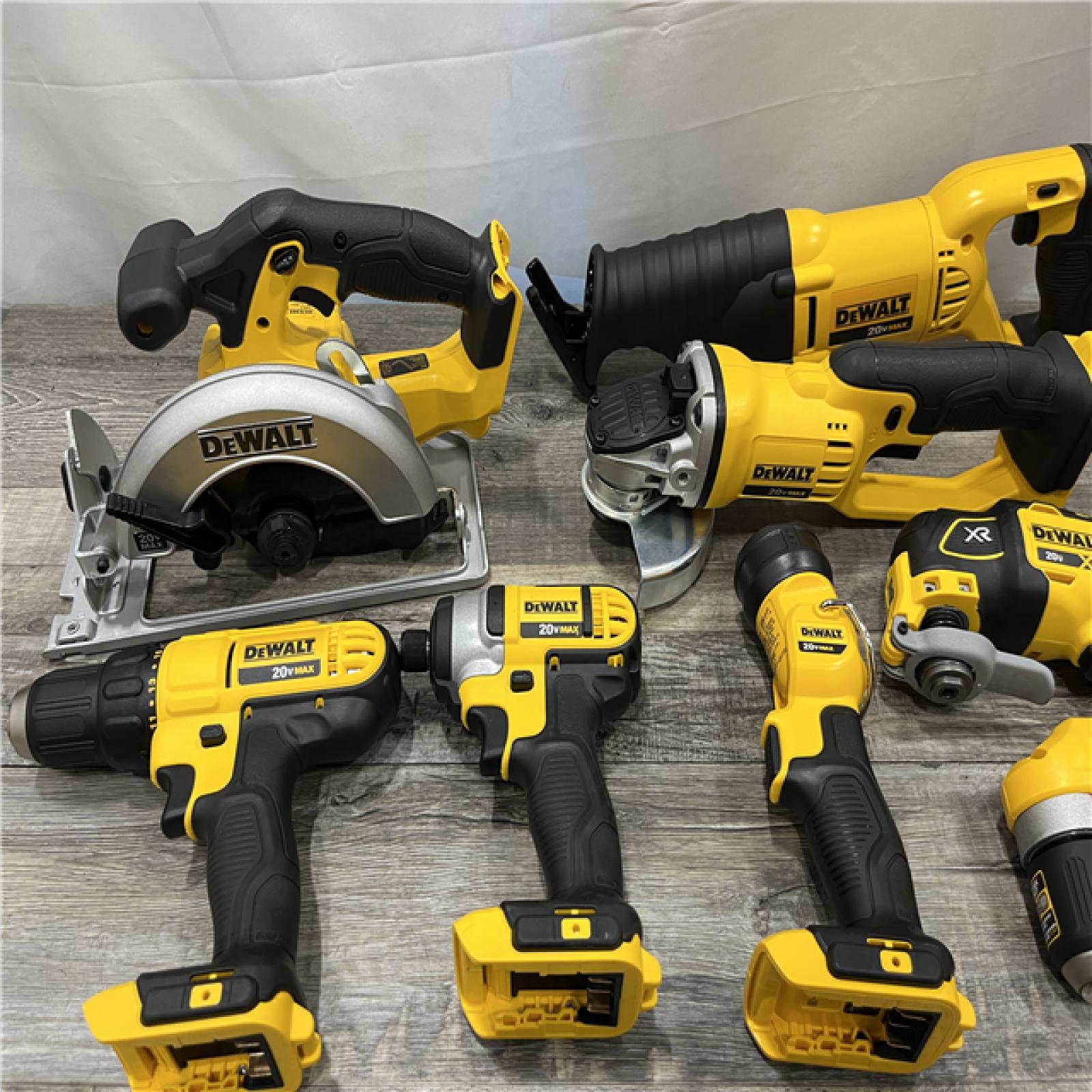 AS-IS DEWALT 20V MAX Cordless 9 Tool Combo Kit