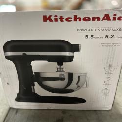 DALLAS LOCATION- KitchenAid 5.5 Quart Bowl-Lift Stand Mixer  Black