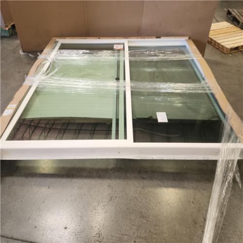 Phoenix JELD-WEN V-2500 96 in. x 80 in. x 4-9/16 in. Jamb White Vinyl Left-Hand Sliding Patio Door with Low-E Glass (Screen Included)