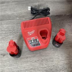 California AS-IS Milwakee M12 Force Logic Press Tool Kit  Includes (2) Batteries  Charger & Hard Case