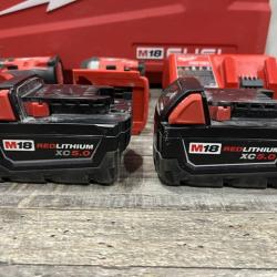 AS-IS Milwaukee FUEL 18V Lithium-Ion Brushless Cordless Hammer Drill and Impact Driver Combo Kit