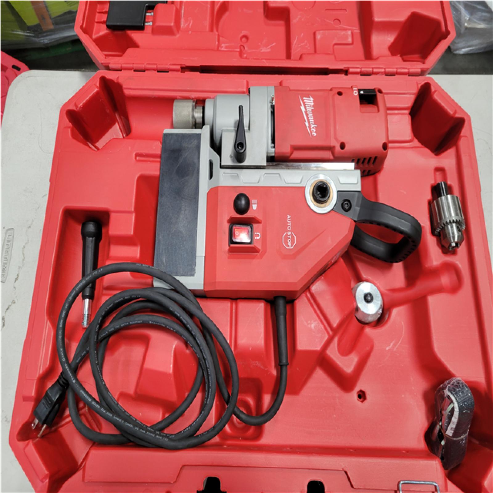 CALIFORNIA AS-IS MILWAUKEE 1-5/8 ELECTROMAGNETIC DRILL KIT