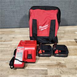 HOUSTON LOCATION - AS-IS Milwaukee M18 18V Lithium-Ion Brushless Cordless Compact Drill/Impact Combo Kit (2-Tool) W/(2) 2.0 Ah Batteries  Charger & Bag