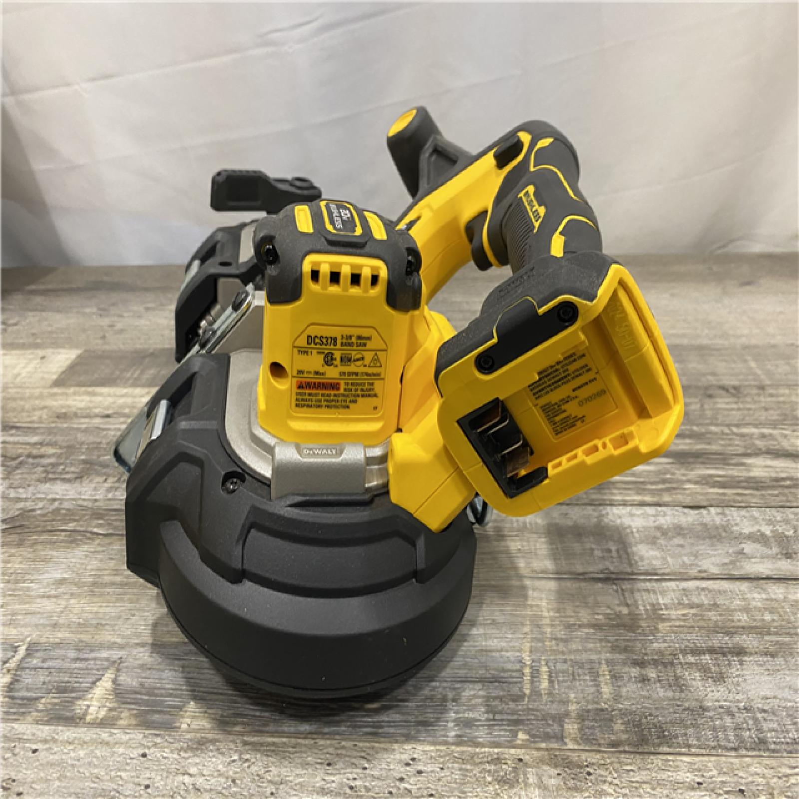 AS-IS DEWALT 20-Volt MAX 3-3/8 in. Cordless Brushless Bandsaw (Tool-Only)