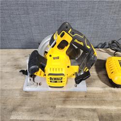 HOUSTON LOCATION - AS-IS DEWALT 20V MAX Lithium-Ion 7-1/4 in. Cordless Circular Saw Kit with 8.0 Ah Battery, Charger and Kit Bag