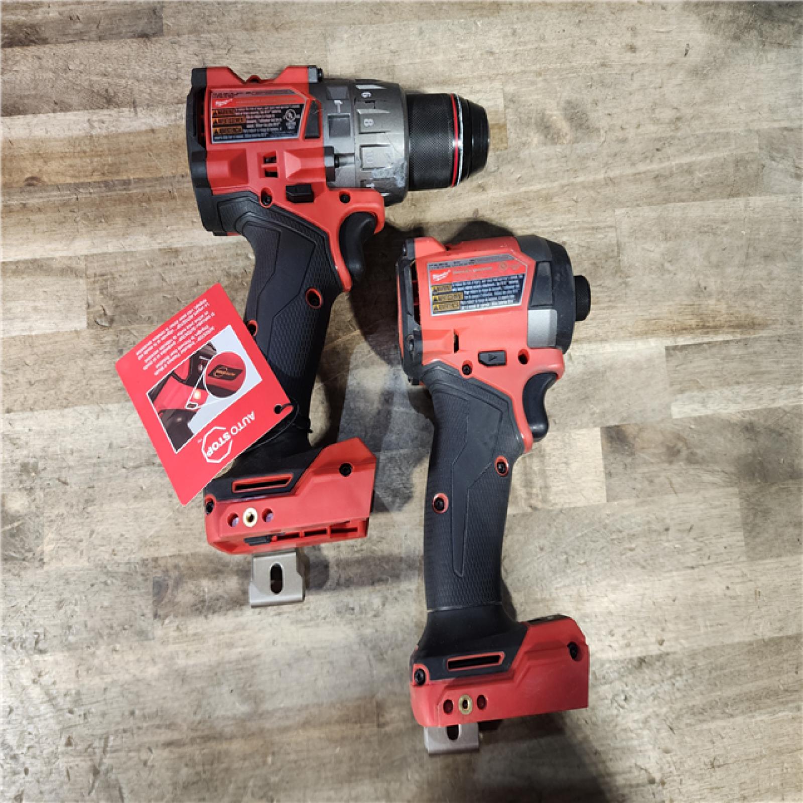 HOUSTON LOCATION - AS-IS MILWAUKEE FUEL 18V Lithium-Ion Brushless Cordless Hammer Drill and Impact Driver Combo Kit