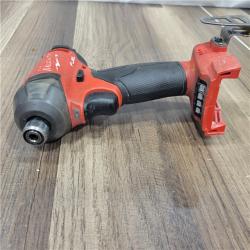 AS-IS Milwaukee 2953-20 18V Lithium-Ion Brushless Cordless 1/4   Hex Impact Driver Bare Tool  Red