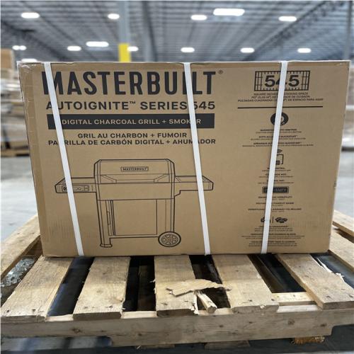 DALLAS LOCATION- AS-IS MASTERBUILT AutoIgnite Series 545 Digital Charcoal Grill and Smoker in Black