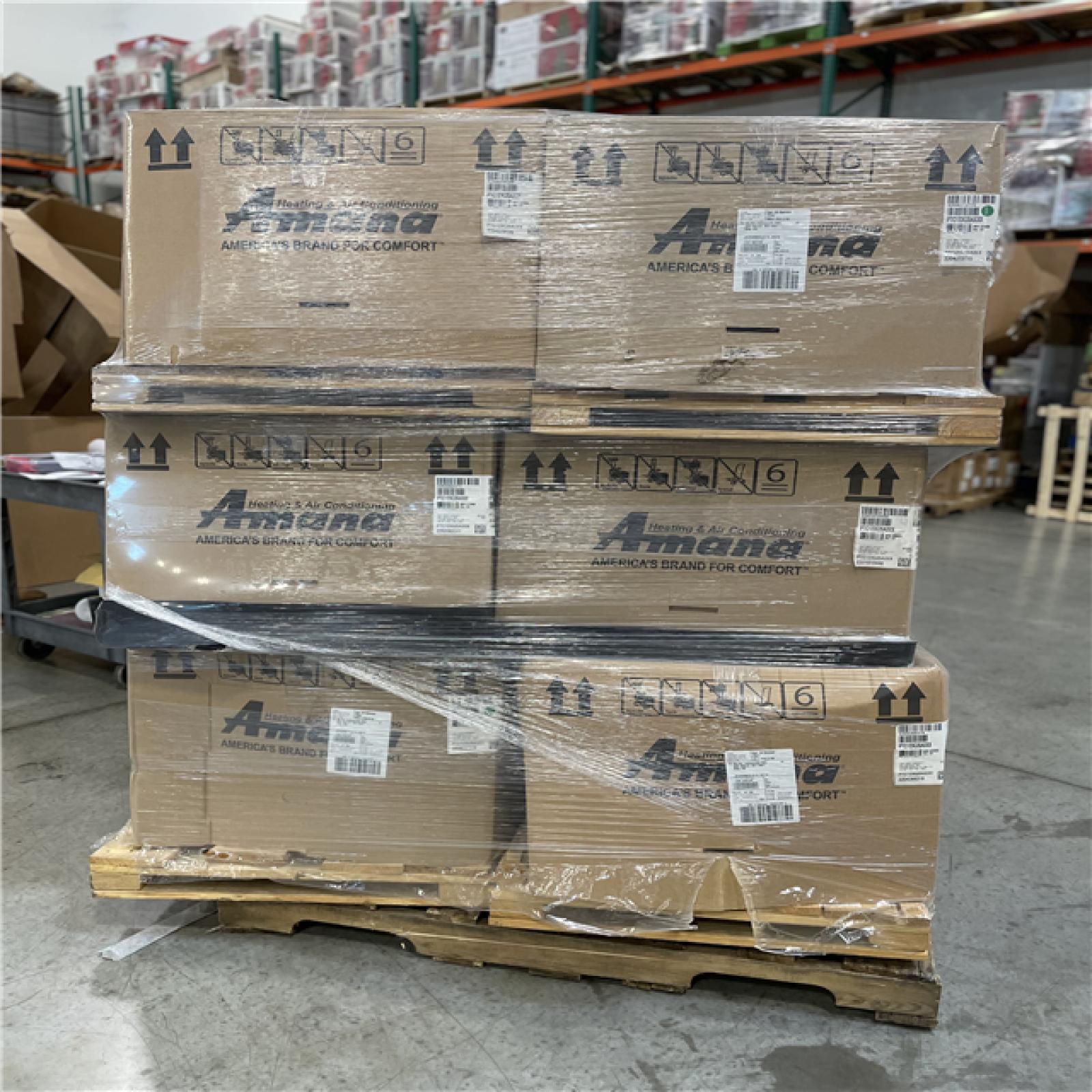 DALLAS LOCATION- Amana PTAC Air Conditioner - 12K BTU - R410A - 230/208V PALLET -(6 UNITS)