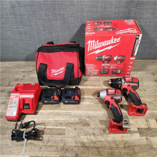 HOUSTON LOCATION - AS-IS Milwaukee M18 Brushed Cordless (2-Tool) Drill/Driver and Impact Driver Kit