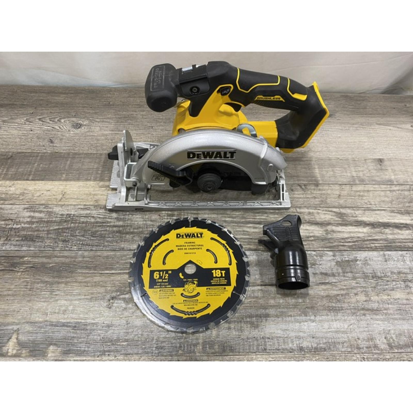 AS-IS DEWALT 20V MAX Cordless Brushless 6-1/2 in. Sidewinder Style Circular Saw (Tool Only)