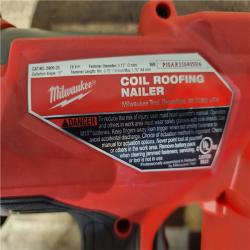 HOUSTON LOCATION - AS-IS Milwaukee M18 FUEL 18-Volt Lithium-Ion Brushless Cordless Coil Roofing Nailer (Tool Only)