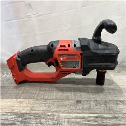 AS-IS Milwaukee FUEL 18V Lithium-Ion Brushless Cordless Hole Hawg 7/16 in. Right Angle Drill W/ Quick-Lok (Tool-Only)
