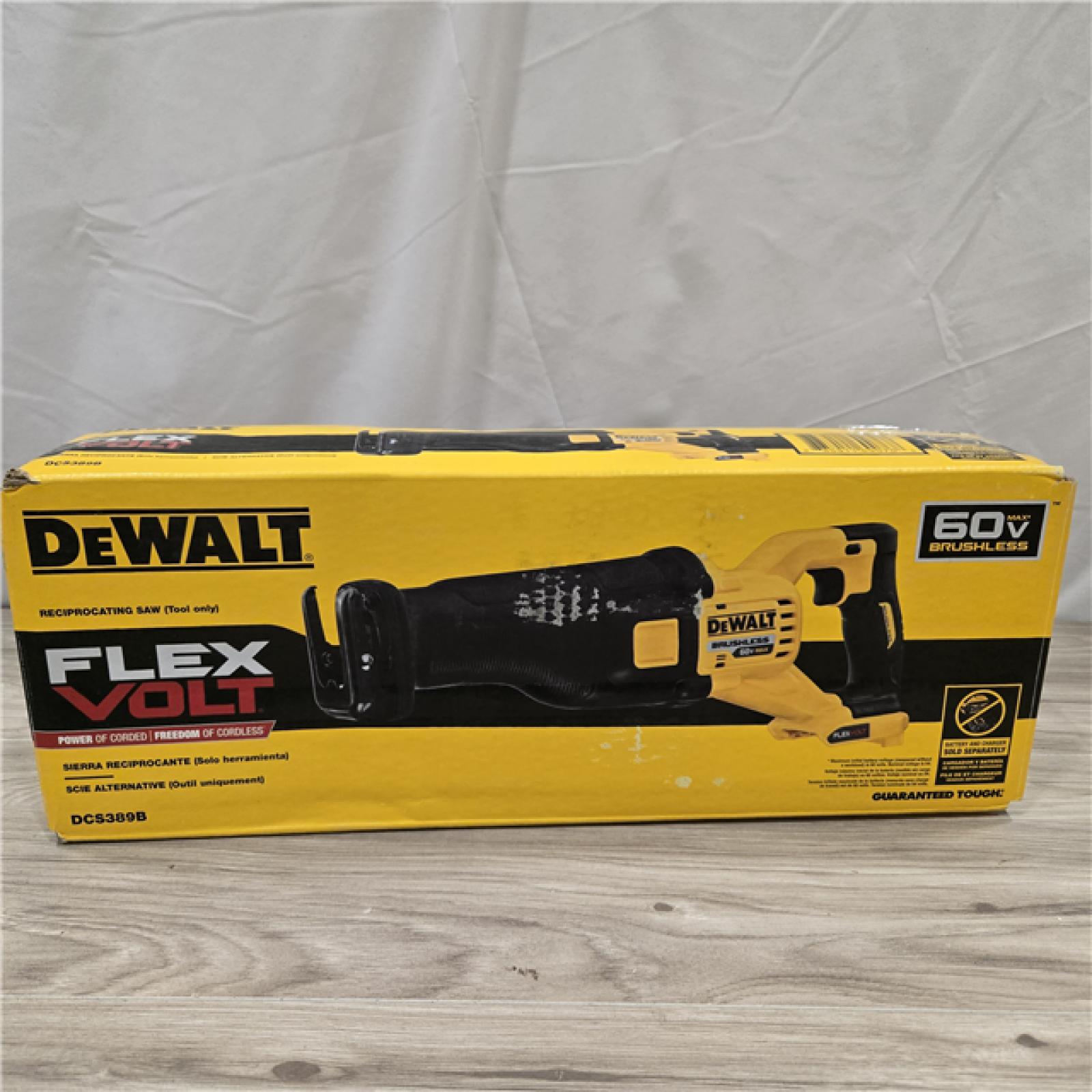 AS-IS DeWalt FLEXVOLT 60V MAX Cordless Reciprocating Saw (Tool-Only)