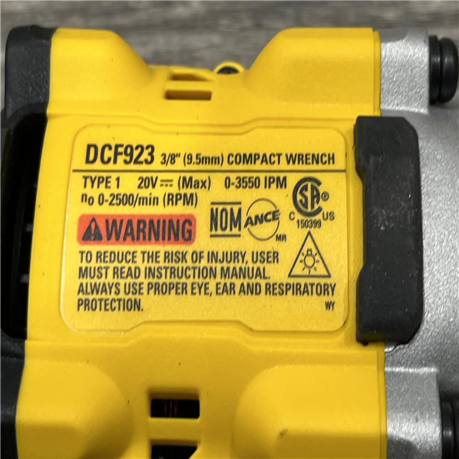 AS-IS DEWALT ATOMIC 20V MAX Cordless Brushless 3/8 in.Variable Speed Impact Wrench (Tool Only)