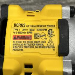 AS-IS DEWALT ATOMIC 20V MAX Cordless Brushless 3/8 in.Variable Speed Impact Wrench (Tool Only)