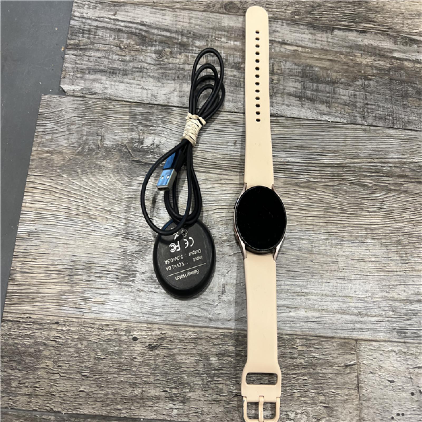 AS-IS Samsung Galaxy Watch4 40mm Bluetooth and WiFi Smart Watch, Pink Gold