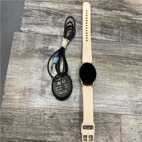 AS-IS Samsung Galaxy Watch4 40mm Bluetooth and WiFi Smart Watch, Pink Gold