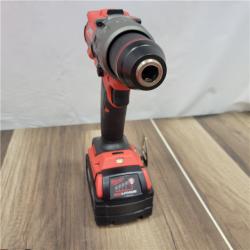 AS-IS  Milwaukee 2904-22 Hammer Drill Driver Kit with Batteries  Charger & Tool Case  Red