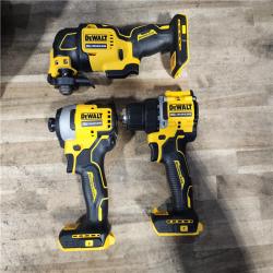 HOUSTON LOCATION - AS-IS DEWALT ATOMIC 20-Volt Lithium-Ion Cordless Brushless (3-Tool) Combo Kit
