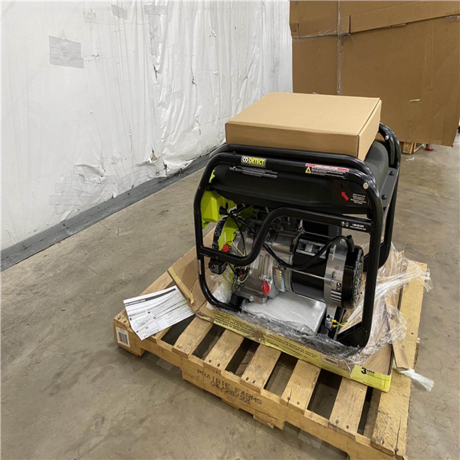 Houston Location - AS IS Ryobi 6500 Running Watts Generator