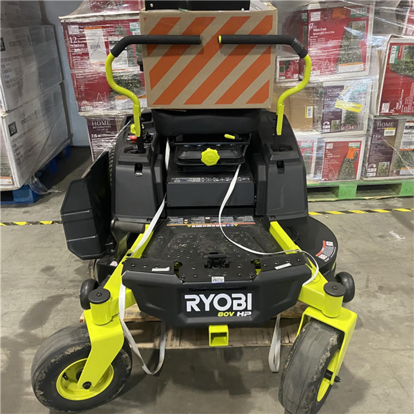 Dallas Location - As-Is RYOBI ZR3 80V HP Brushless Battery Cordless Electric 42 in. Zero Turn Riding Lawn Mower with (2) 14.0 Ah Batteries and Charger