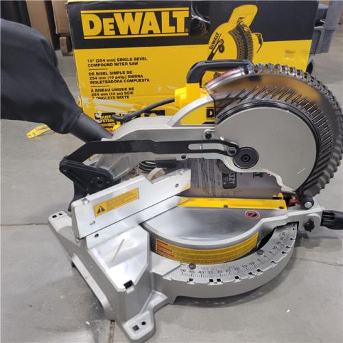 AS-IS  DEWALT 15 Amp Corded 10 in. Compound Single Bevel Miter Saw