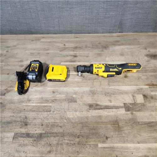 HOUSTON LOCATION - AS-IS DeWalt DCF512 18v XR Cordless 1/2 Drive Open Head Ratchet Wrench W/ BATTERY & CHARGER