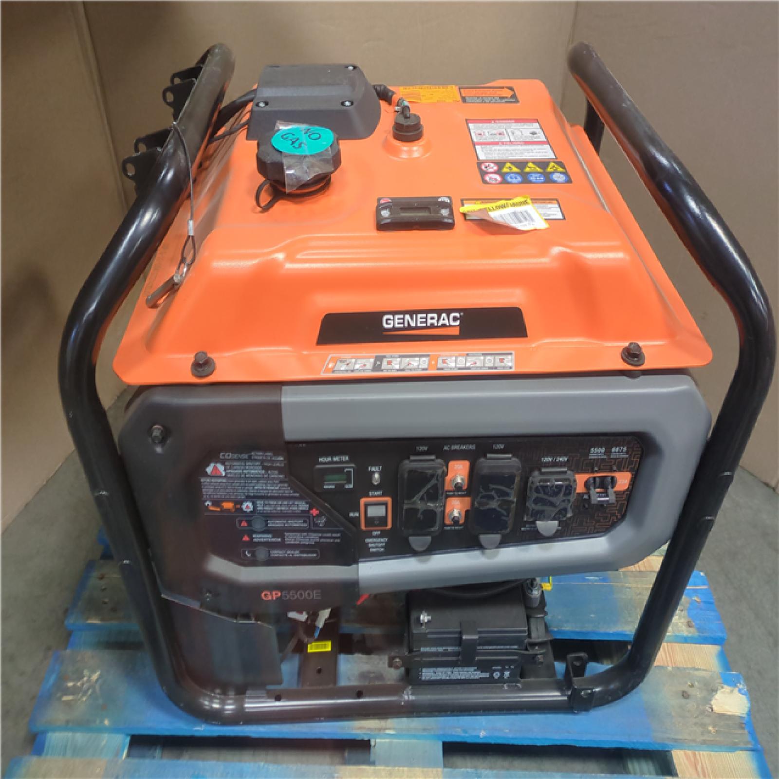 CALIFORNIA AS-IS GENERAC PORTABLE POWER GENERATOR