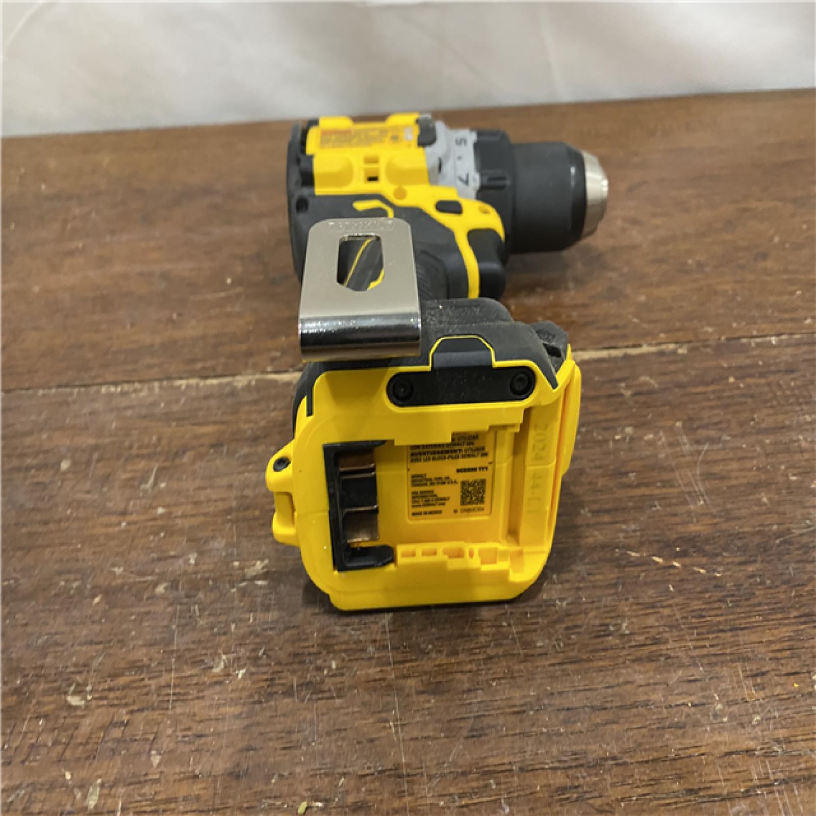 AS-IS DEWALT 20V MAX XR Cordless Drill/Driver, ATOMIC Impact Driver 2 Tool Combo Kit, (2) 2.0Ah Batteries, Charger, and Bag
