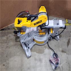 HOUSTON LOCATION - AS-IS DEWALT 15 Amp Corded 12 in. Double Bevel Sliding Compound Miter Saw