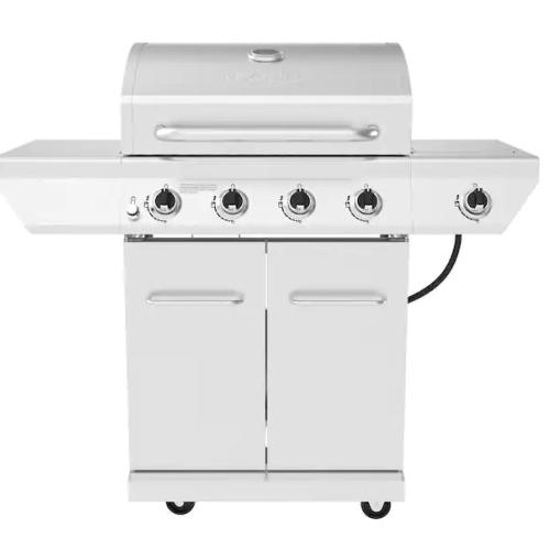 DALLAS LOCATION - Nexgrill 4-Burner Propane Gas Grill in Stainless Steel with Side Burner