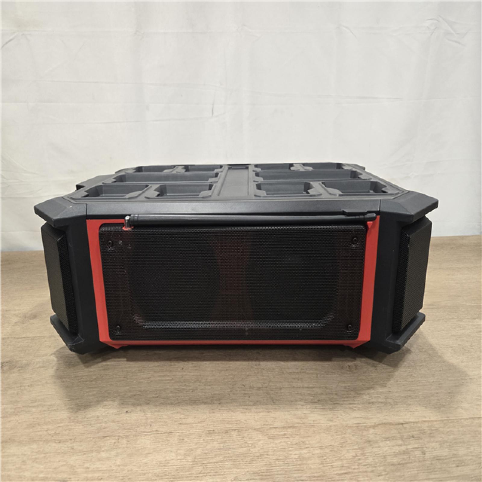AS-IS Milwaukee Lithium-Ion Cordless PACKOUT Radio/Speaker with Built-In Charger