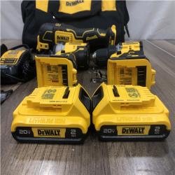 AS-IS DEWALT ATOMIC 20-Volt Lithium-Ion Cordless Brushless (4-Tool) Combo Kit