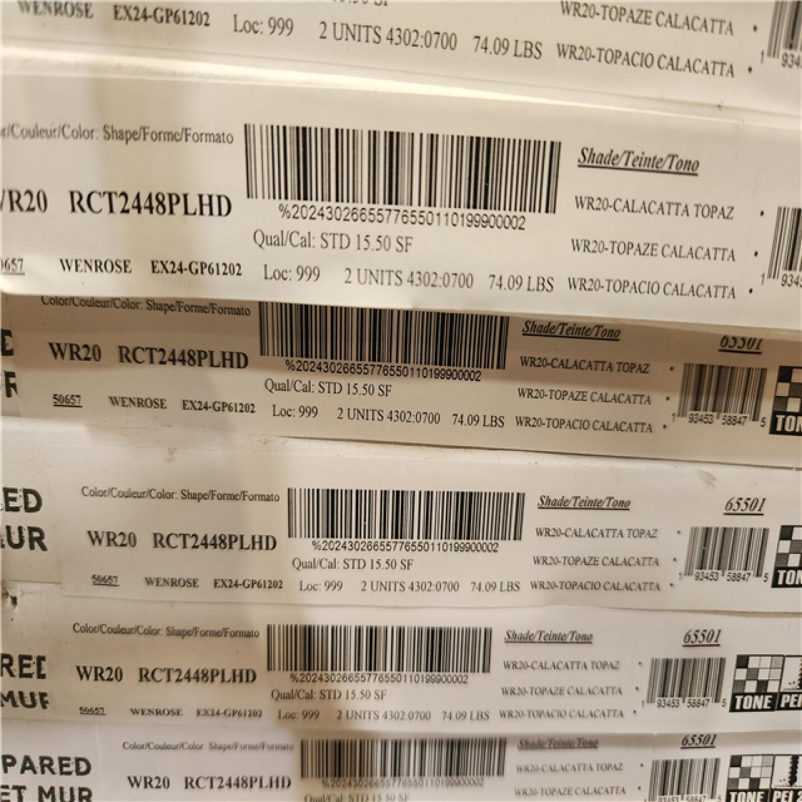 Phoenix NEW Daltile Wenrose Calacatta Topaz 24 in. x 48 in. Polished Porcelain Marble Look Floor and Wall Tile (387 sq. ft./25 case)