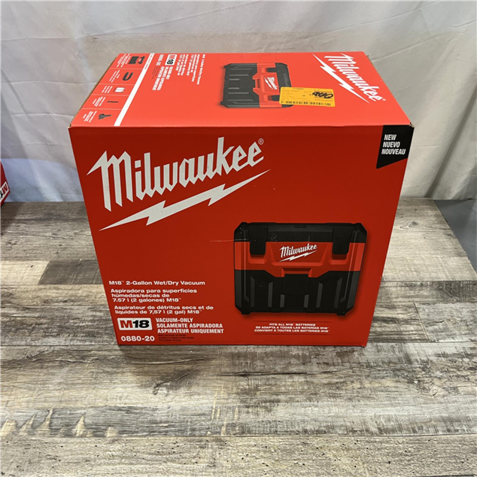 AS-IS Milwaukee 18-Volt 2 Gal. Lithium-Ion Cordless Wet/Dry Vacuum (Vacuum-Only)