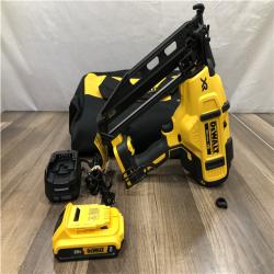 AS-IS DEWALT 20V MAX XR 16-Gauge Electric Cordless Angled Finishing Nailer Kit