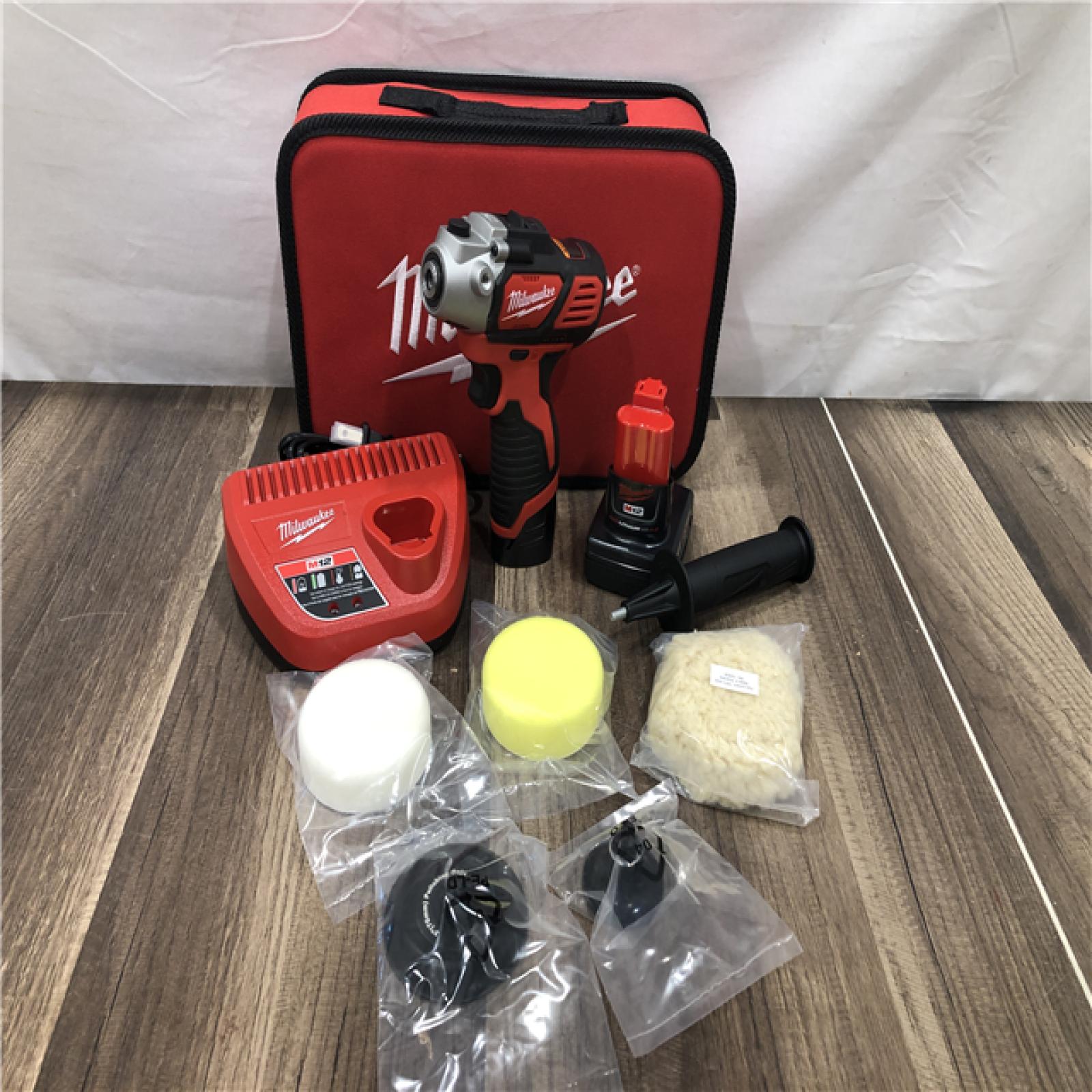 AS-IS Milwaukee 12V Lithium-Ion Cordless Variable Speed Polisher/Sander Kit